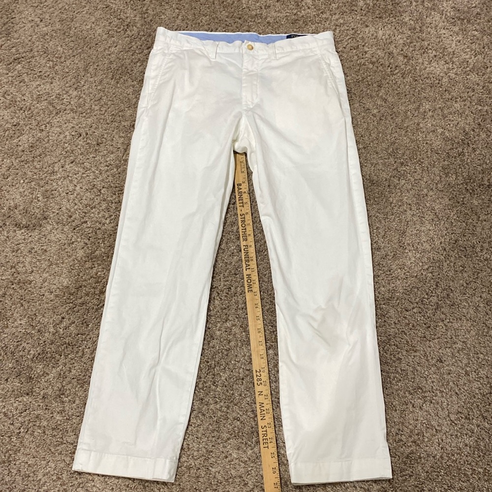 Men’s White Ralph Lauren Polo Chino Stretch Straight Fit 32 waist x 30 length